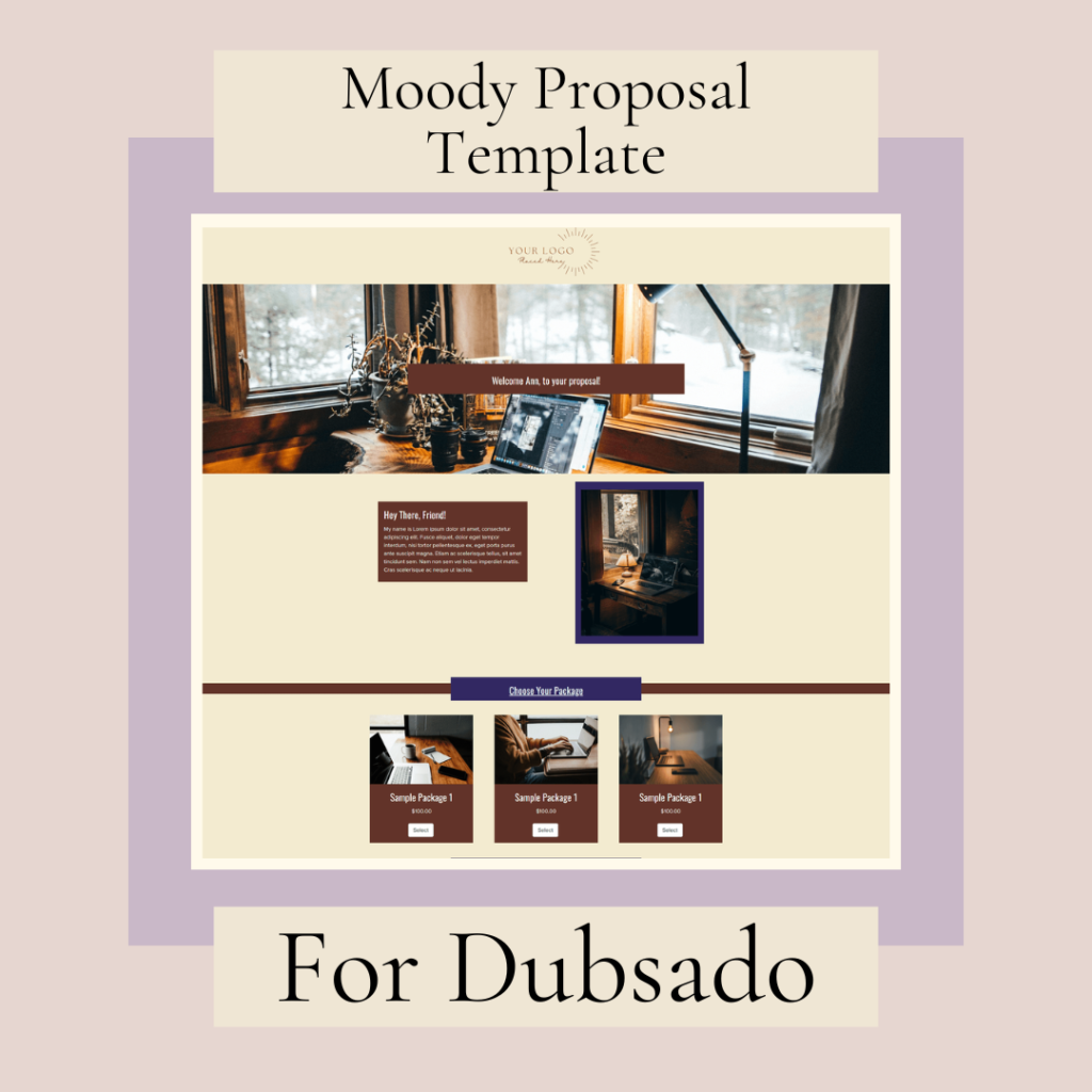 Moody Proposal Template For Dubsado